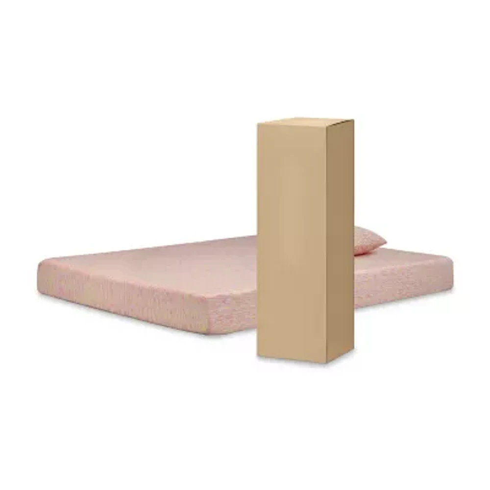 Sierra Sleep by Ashley® iKidz Pink Mattress in a Box with Pillow