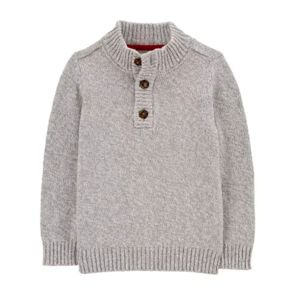 Carter's Toddler Boys Mock Neck Long Sleeve Pullover Sweater