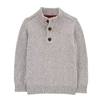 Carter's Toddler Boys Mock Neck Long Sleeve Pullover Sweater