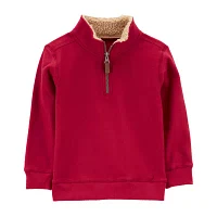 Carter's Toddler Boys Long Sleeve Quarter-Zip Pullover