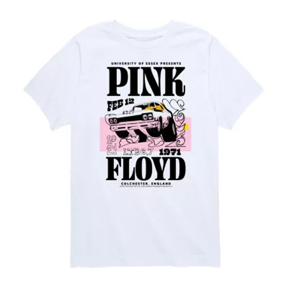 Big Girls Crew Neck Short Sleeve Pink Floyd T-Shirt