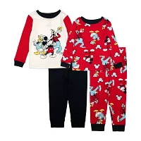 Disney Collection Toddler Boys 4-pc. Mickey Mouse Pajama Set