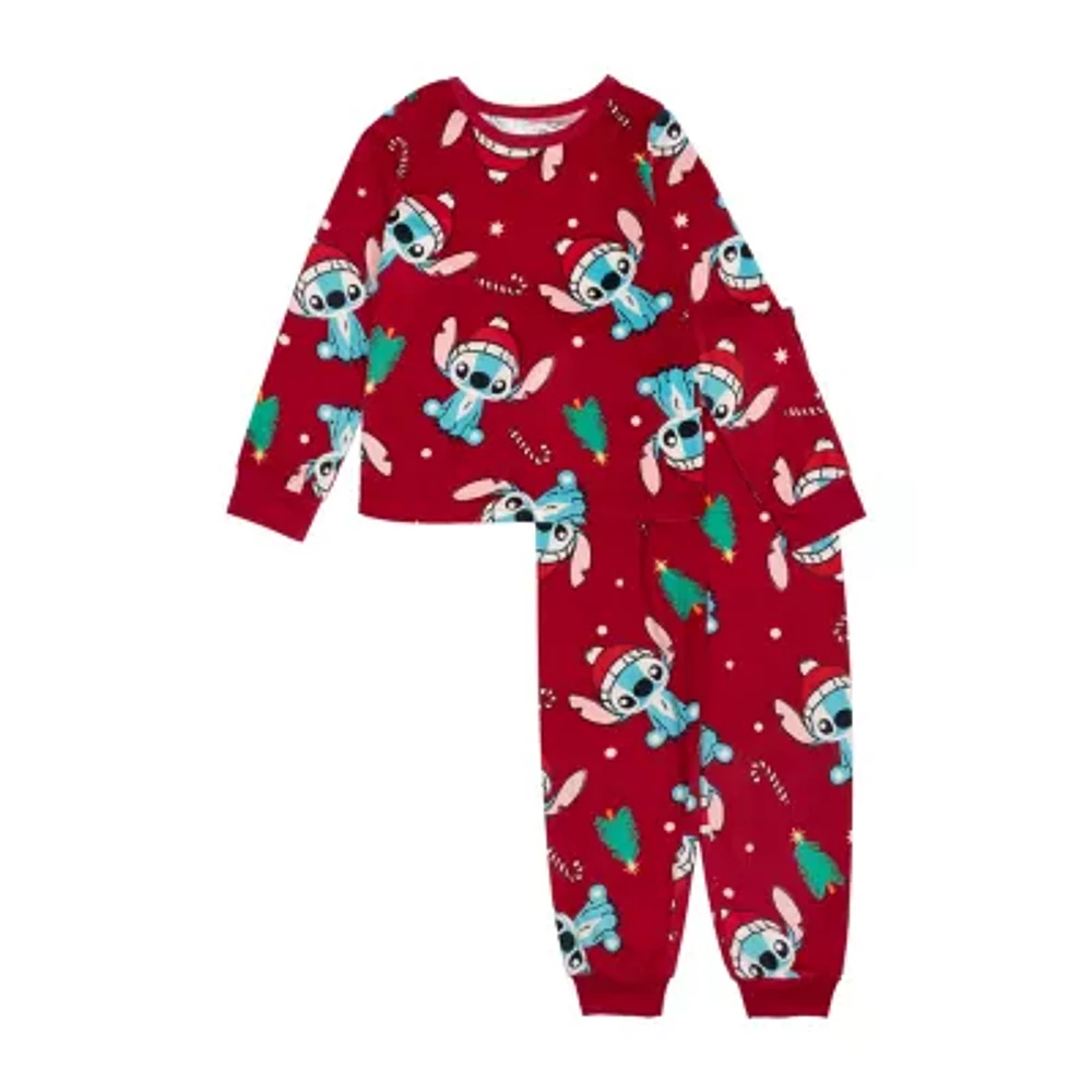 Disney Collection Little & Big Girls 2-pc. Stitch Pajama Set