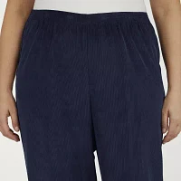 Alfred Dunner Classics Womens Straight Corduroy Pant