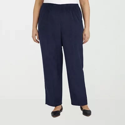Alfred Dunner Classics Womens Straight Corduroy Pant