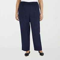 Alfred Dunner Classics Womens Straight Corduroy Pant