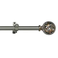 Buono II ¾" Adjustable Curtain Rod with Grace Finial