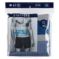 Stafford Mens 4 Pack Boxer Briefs