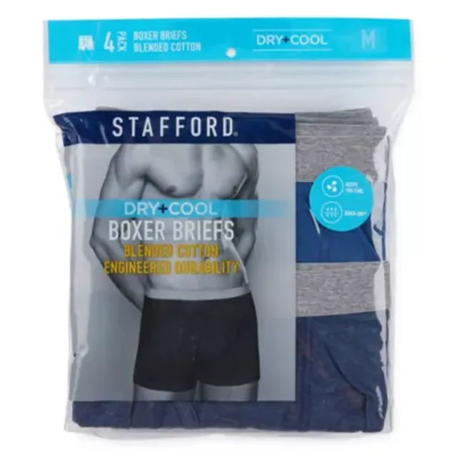 Stafford Knit Mens 4 Pack Boxers