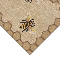 Liora Manne Frontporch Honeycomb Bee Indoor/Outdoor Rug