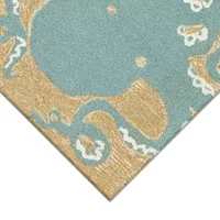 Liora Manne Frontporch Octopus Hand Tufted Rectangular Rugs