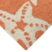 Liora Manne Capri Starfish Animal Hand Tufted Indoor Outdoor Rectangular Accent Rug