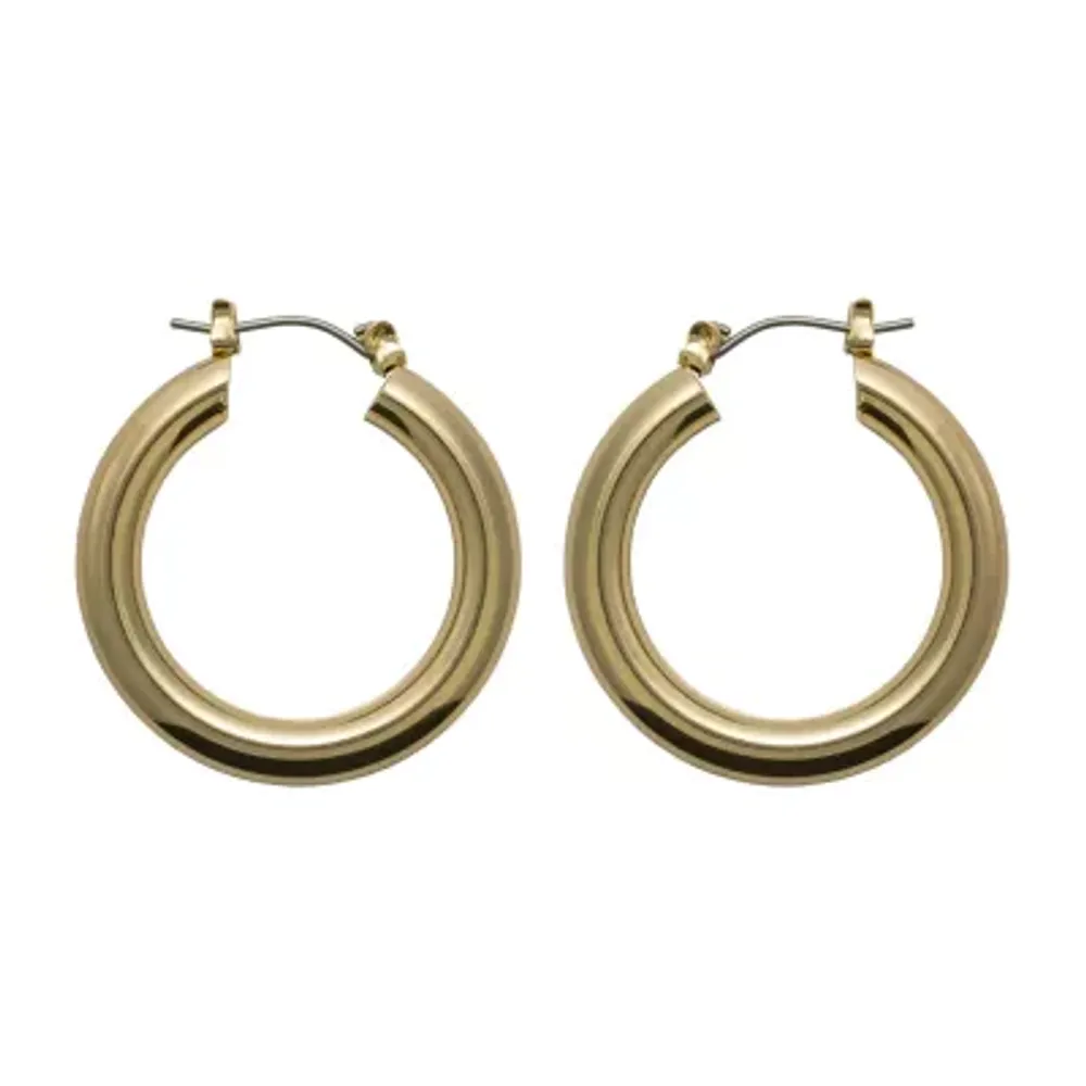 Bold Elements Thick Hoop Earrings