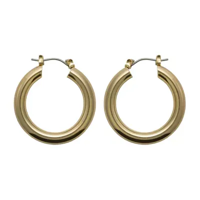 Bold Elements Thick Hoop Earrings
