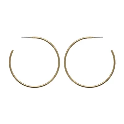 Bold Elements Thin Hoop Earrings