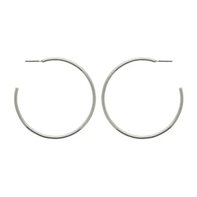 Bold Elements Thin Hoop Earrings