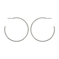 Bold Elements Thin Hoop Earrings