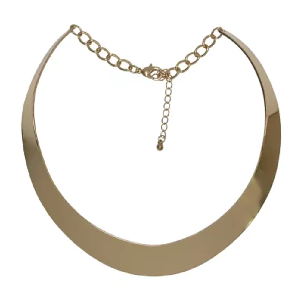 Bold Elements Stainless Steel 14 Inch Curb Collar Necklace