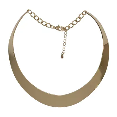 Bold Elements Stainless Steel 14 Inch Curb Collar Necklace