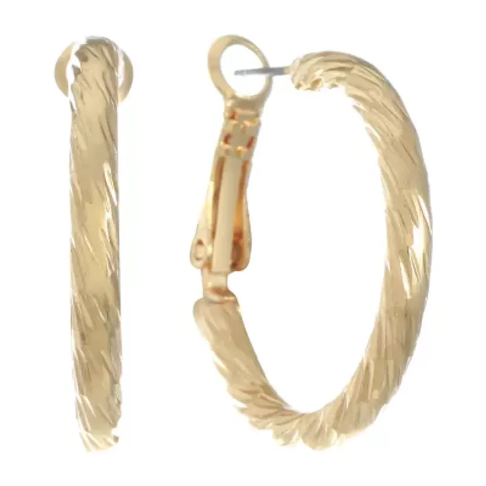 Monet Jewelry Gold Tone Hoop Earrings