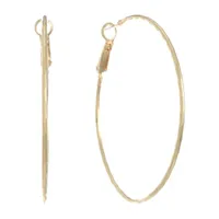 Monet Jewelry Gold Tone Thin Hoop Earrings