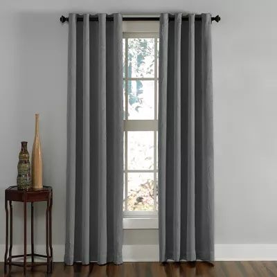 CHF Lenox Light-Filtering Grommet Top Single Curtain Panel