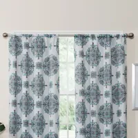 Eclipse Olivia Light-Filtering Rod Pocket Single Curtain Panel