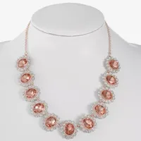 Monet Jewelry Womens Red 17 Inch Collar Necklace