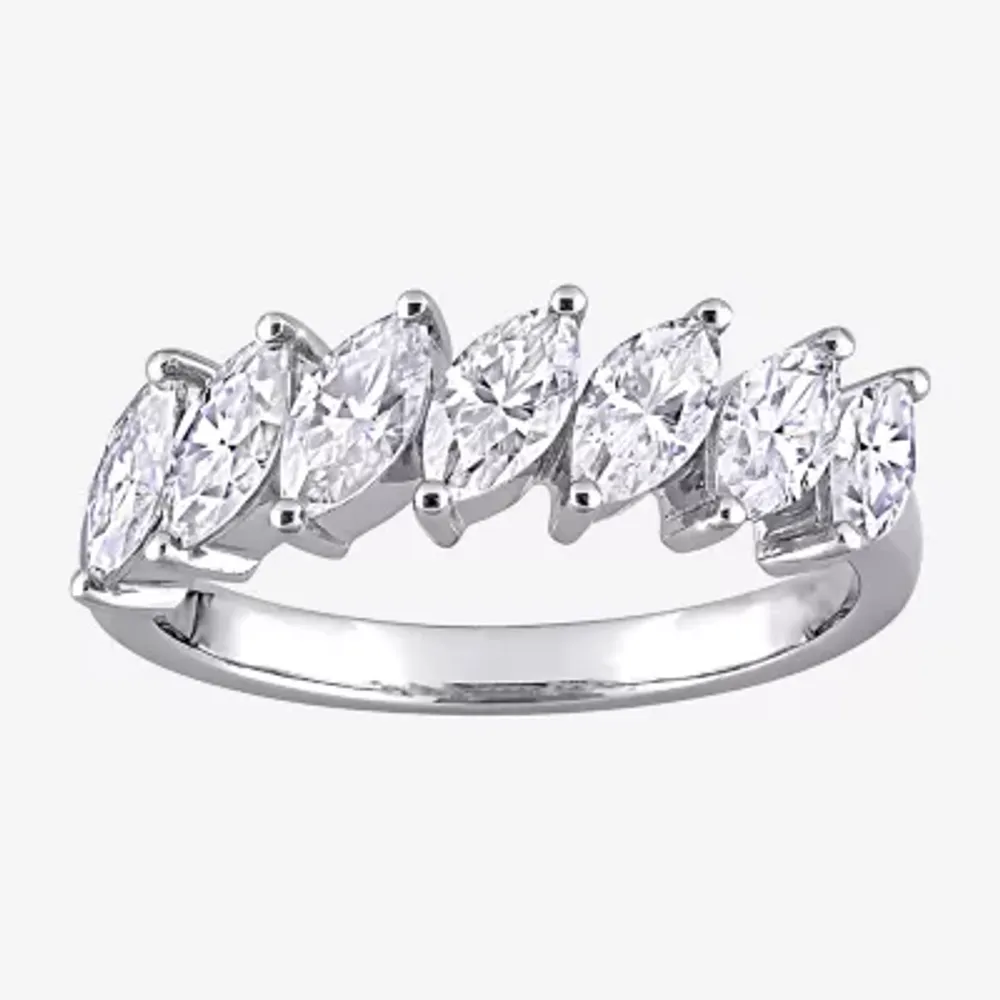 Womens 1 3/4 CT. T.W. Lab Created White Moissanite 10K Gold Anniversary Engagement Ring