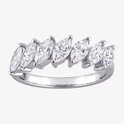 Womens 1 3/4 CT. T.W. Lab Created White Moissanite 10K Gold Anniversary Engagement Ring