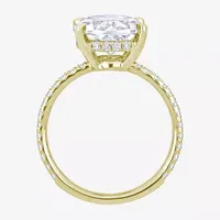 Womens /4 CT. T.W. Lab Created White Moissanite 10K Gold Engagement Ring