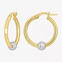 14K Gold 21mm Circle Hoop Earrings