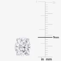 4 CT. T.W. Lab Created White Moissanite Sterling Silver 9mm Stud Earrings