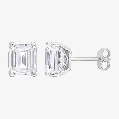 CT. T.W. Lab Created White Moissanite Sterling Silver 9.1mm Stud Earrings