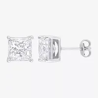 6 CT. T.W. Lab Created White Moissanite Sterling Silver 9.1mm Stud Earrings