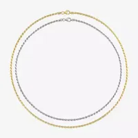 18 Inch Solid Rope Chain Necklace