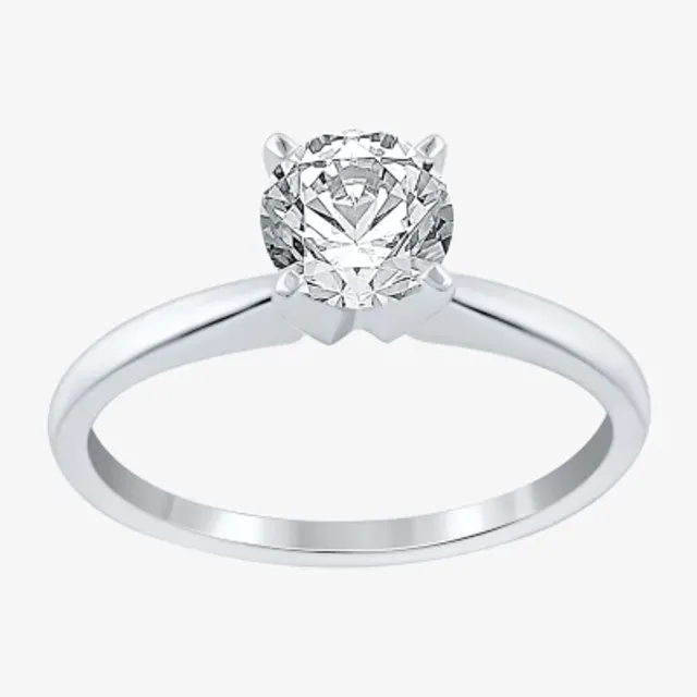 Solitaire Ring (G-H / Si1-Si2) Womens 2 CT. T.W. Lab Grown White Diamond  14K Gold Round Solitaire Engagement Ring - JCPenney