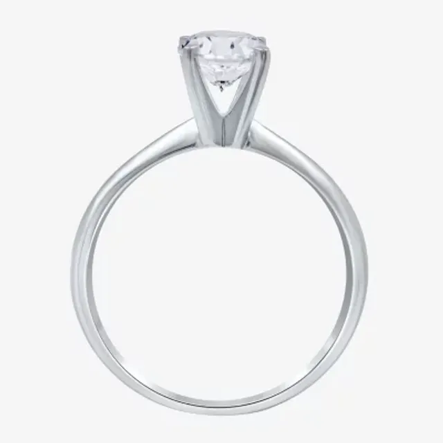 Solitaire Ring (G-H / Si1-Si2) Womens 2 CT. T.W. Lab Grown White Diamond  14K Gold Round Solitaire Engagement Ring - JCPenney