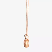 Le Vian® Pendant featuring 1 1/3 CT. Peach Morganite™ 1/20 CT. Chocolate Diamonds® 1/4 CT. Nude Diamonds™ set in 14K Strawberry Gold®