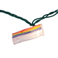 Kurt Adler Ul 10-Light Gay Pride Flag String Lights