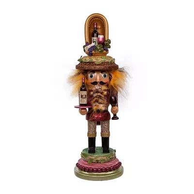 Kurt Adler 15in Hollywood Wine Christmas Nutcracker