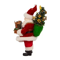 Kurt Adler 13in Battery-Operated Led With Nativity Set Lighted Santa Figurine