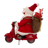 Kurt Adler 10-Inch Fabriché On Scooter Santa Figurine