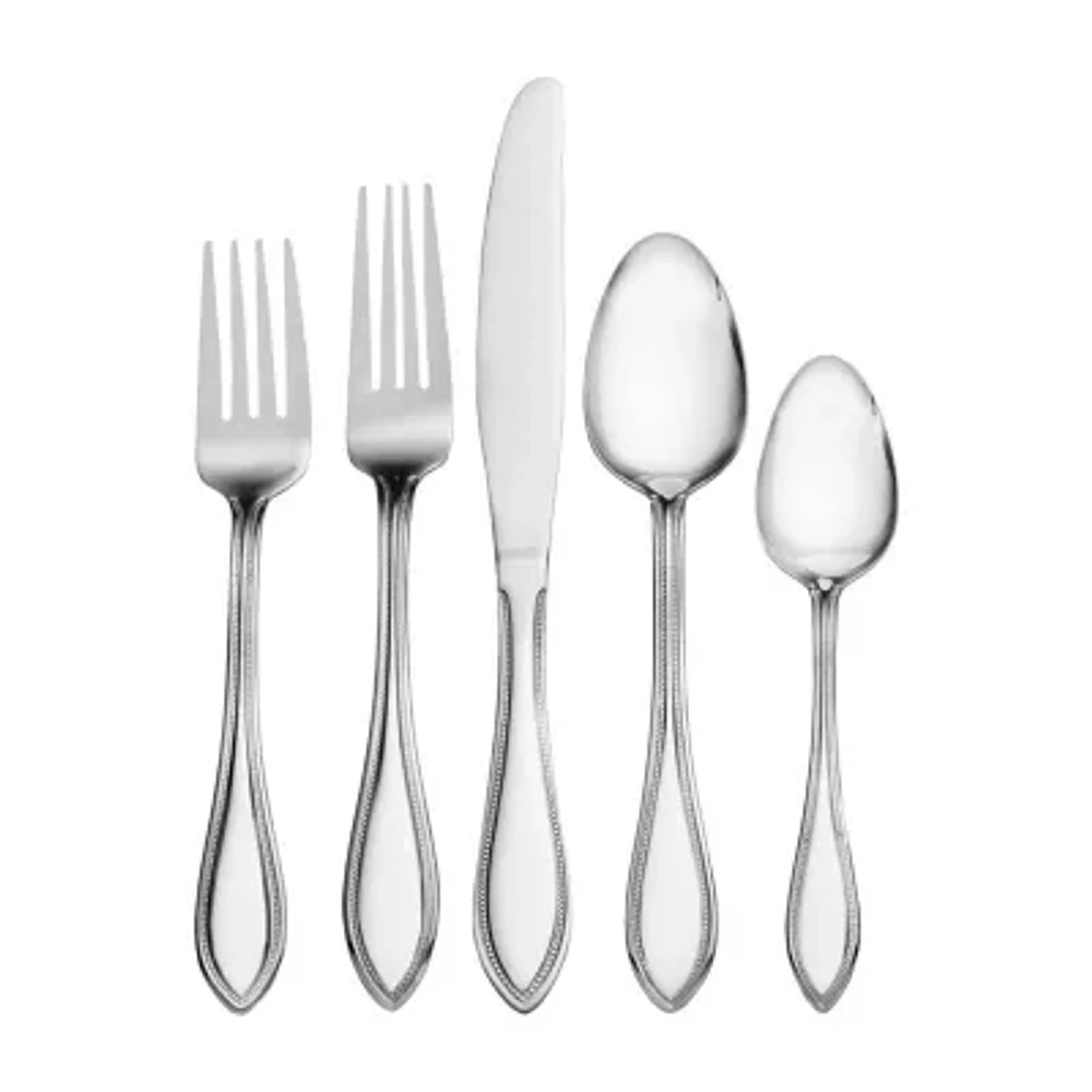 Pfaltzgraff® Everyday American Bead 53-pc. Flatware Set