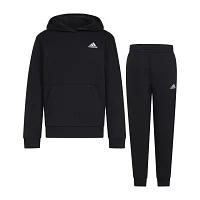 adidas Big Boys 2-pc. Fleece Pant Set