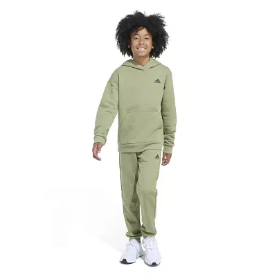 adidas Big Boys 2-pc. Fleece Pant Set