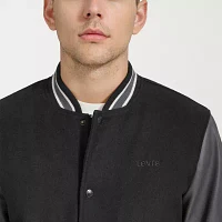 Levi's� Mens Mixed Media Varsity Bomber Jacket