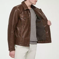 Levi's® Mens Midweight Faux Leather Trucker Jacket