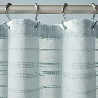 Town And Country Sophia Stripe Aqua Shower Curtain