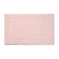 Town And Country Border Blush Bath Mat